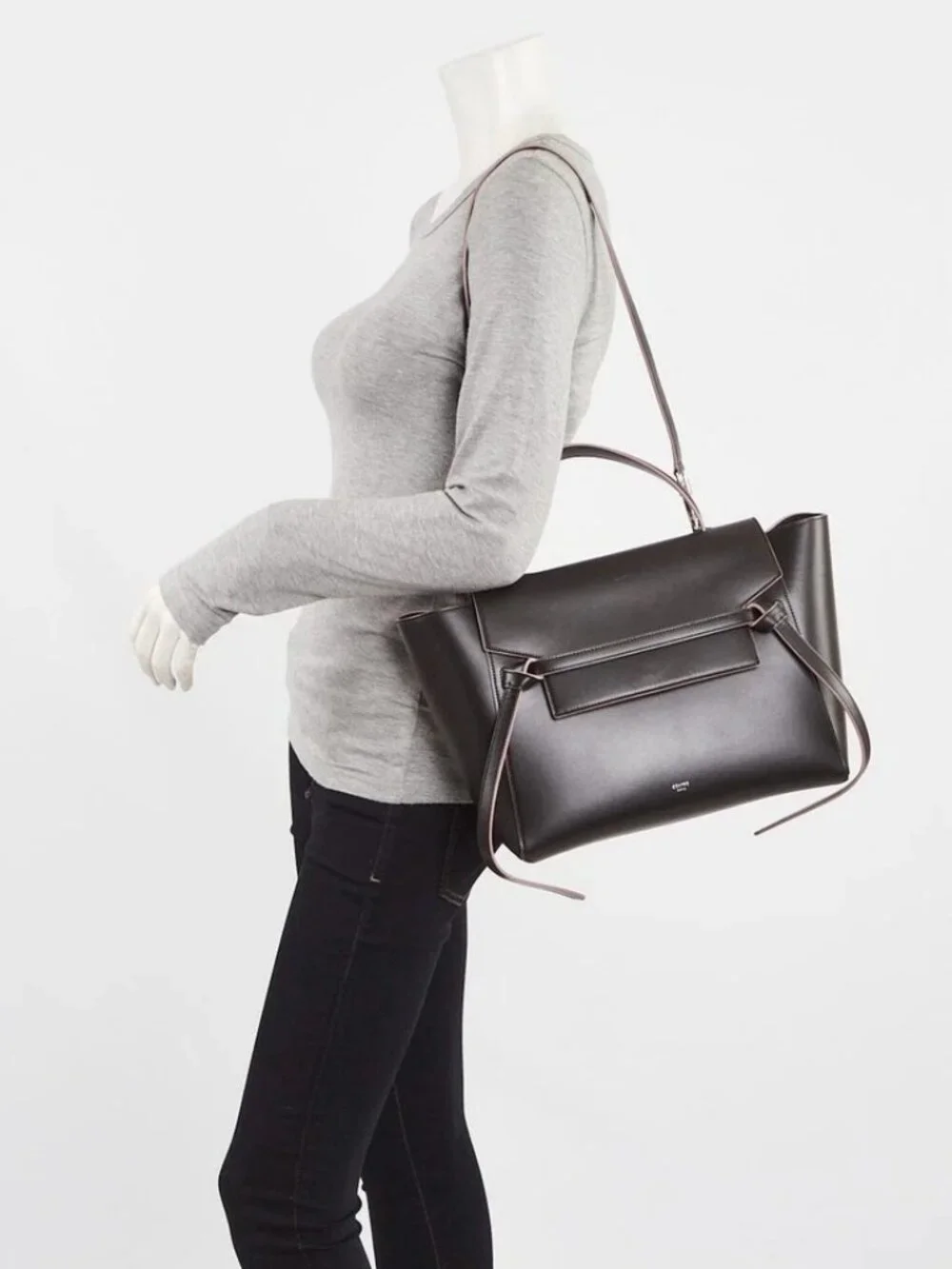 Celine Black Smooth Calfskin Leather Mini Belt Bag - Picture 2 of 12